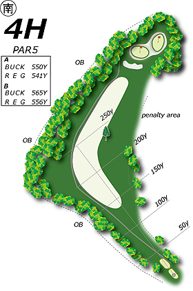 Hole4コース図