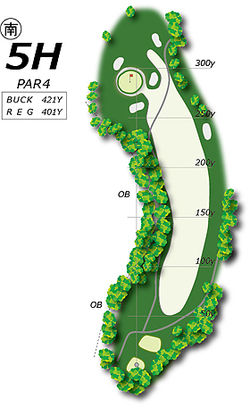 Hole5コース図