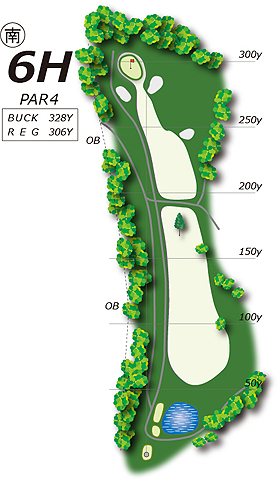 Hole6コース図